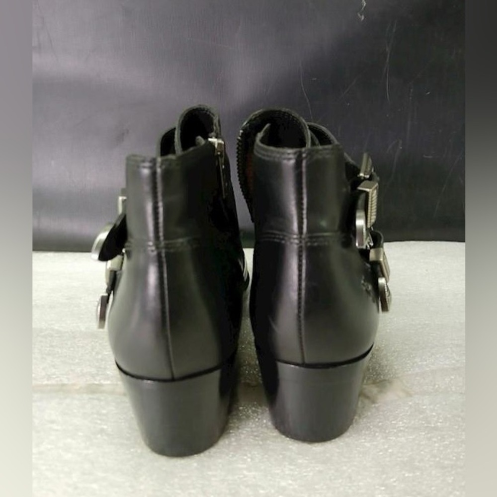Frye Black Leather Booties Size 8 - Picture 6 of 6
